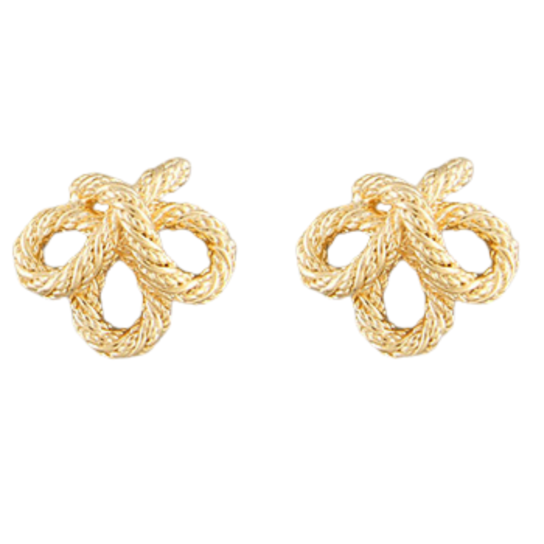 Twisted Rope Stud Earrings