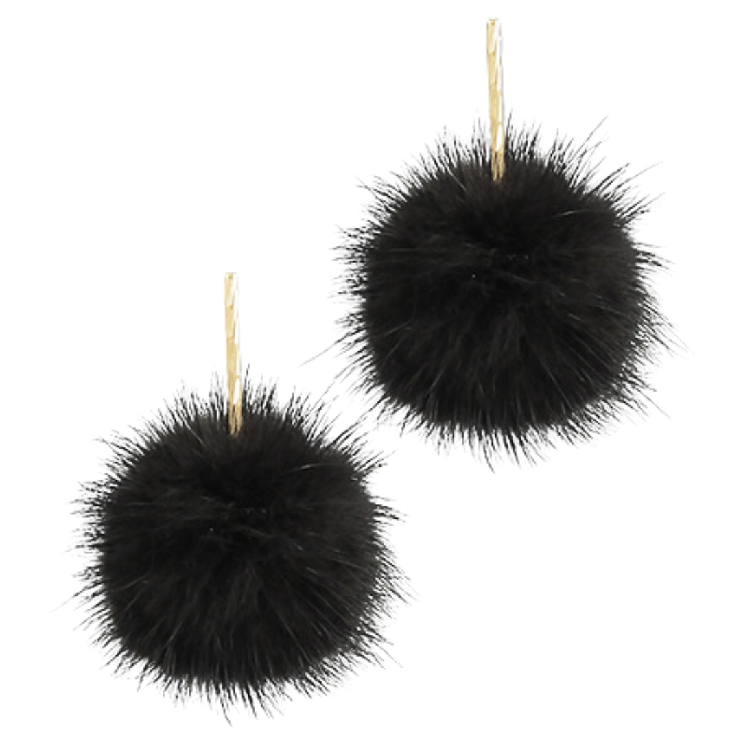 PomPom Dangle Earrings