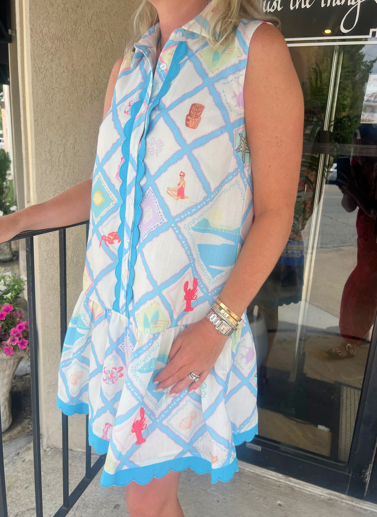 Tiki Time Sleeveless Dress
