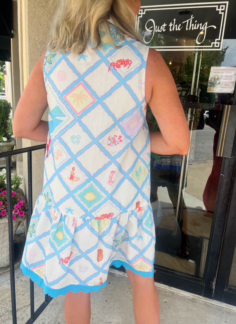 Tiki Time Sleeveless Dress