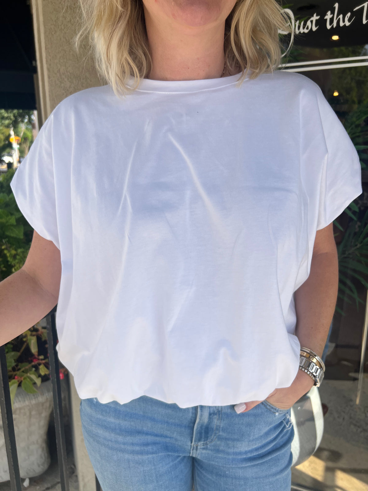 Bobbie Bubble Hem T-Shirt