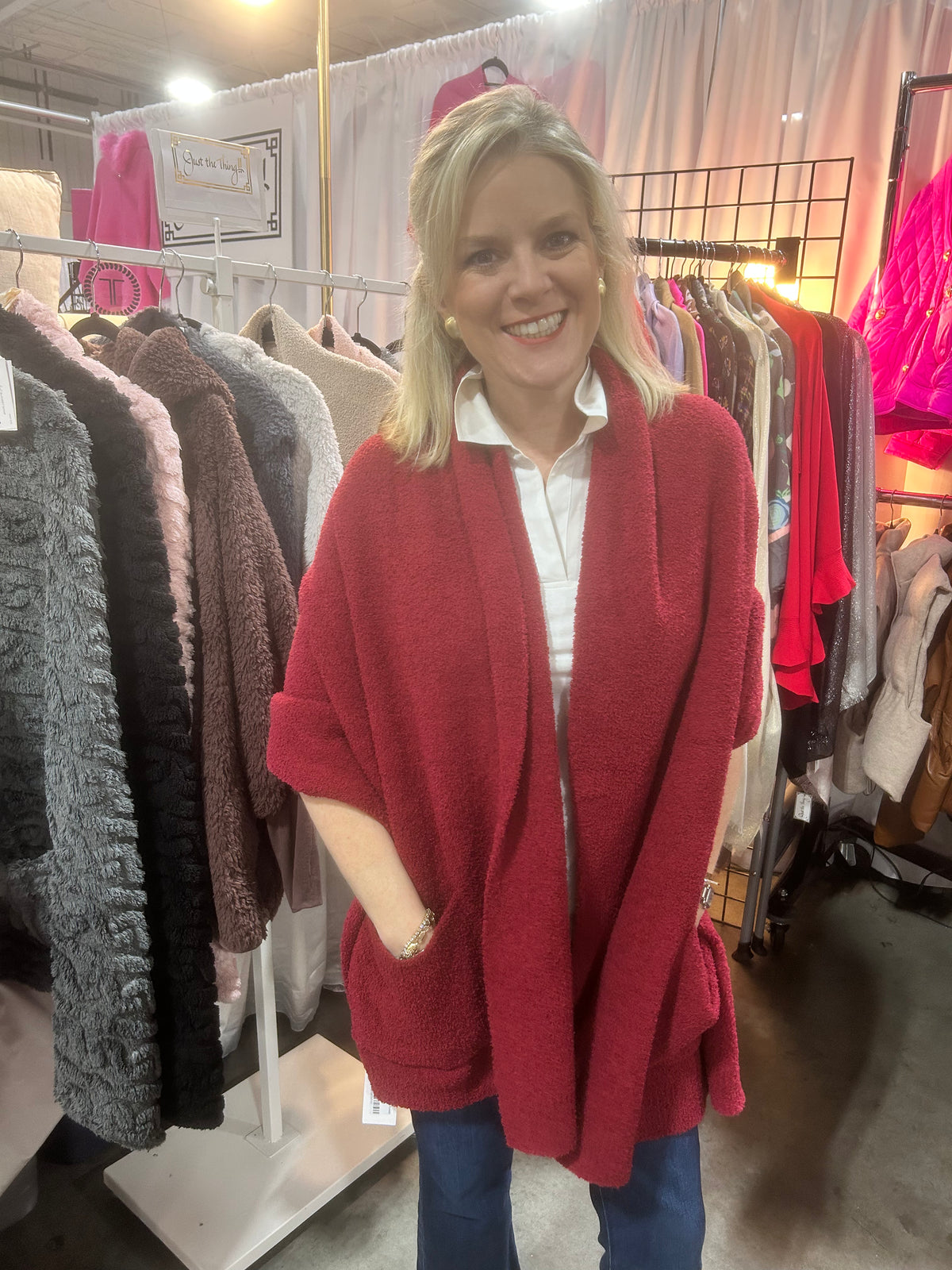 Plush Microfiber Wrap with Pockets