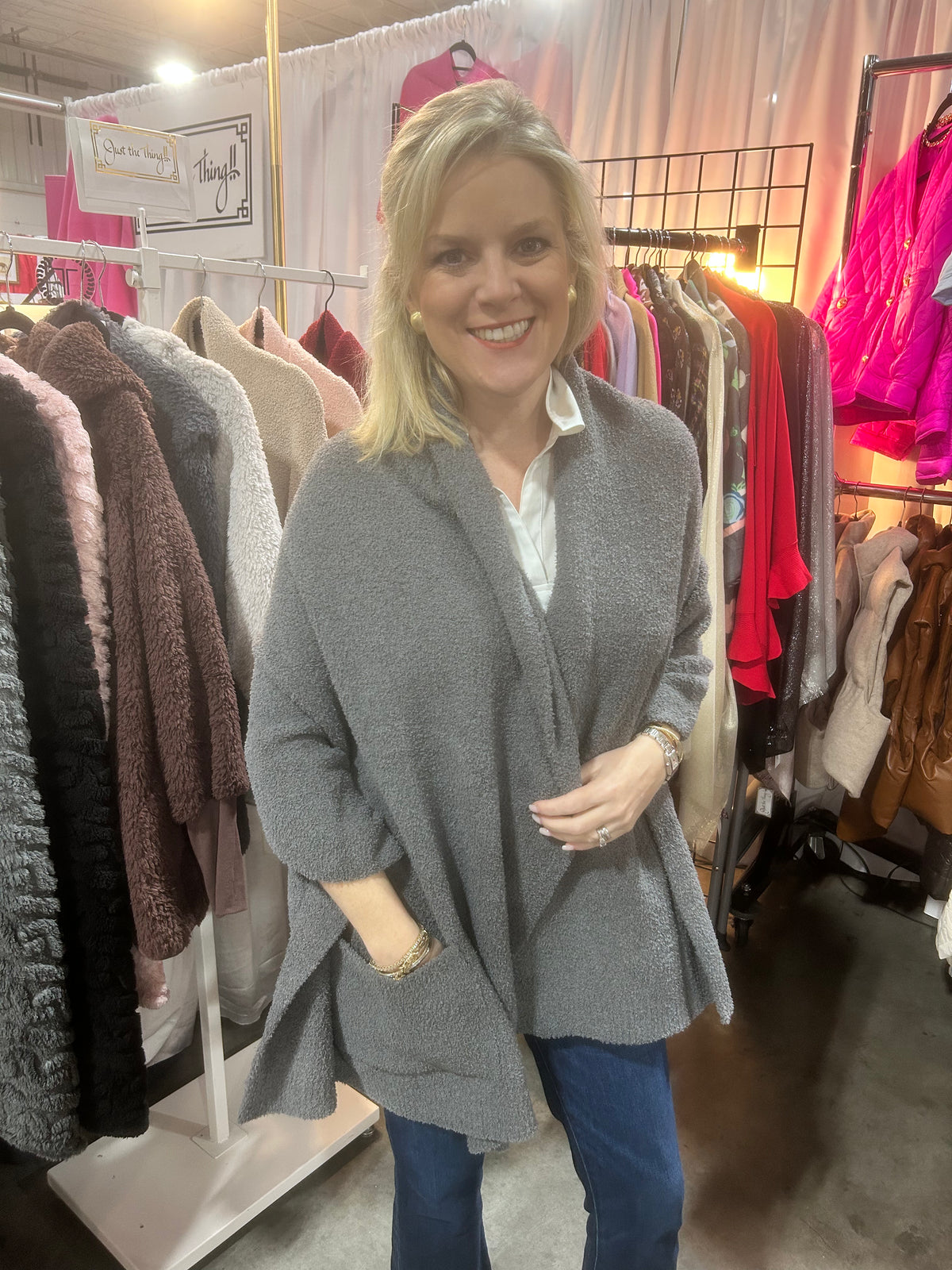 Plush Microfiber Wrap with Pockets