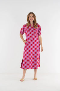 Poppy Maxi Dress - Houndstooth