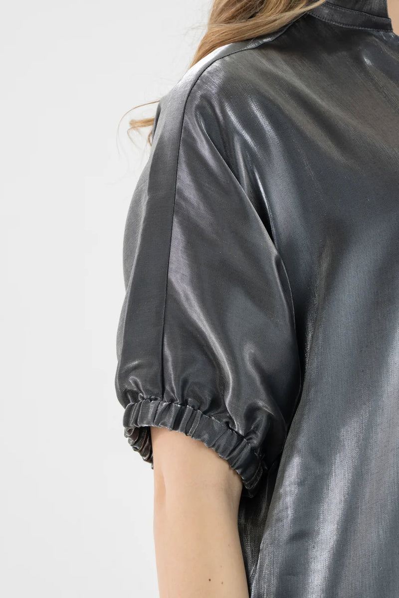 Metallic Poppy Dress - Black Tie