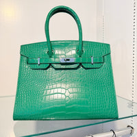 Large Croc Kelly Bag