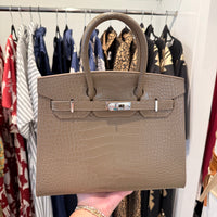Large Croc Kelly Bag