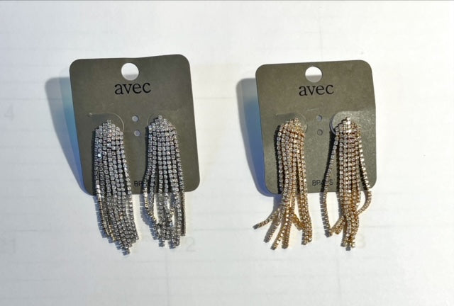 Rhinestone Cascading Earrings