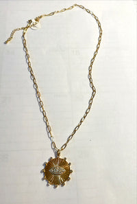 Small Paperclip Chain with Pendant