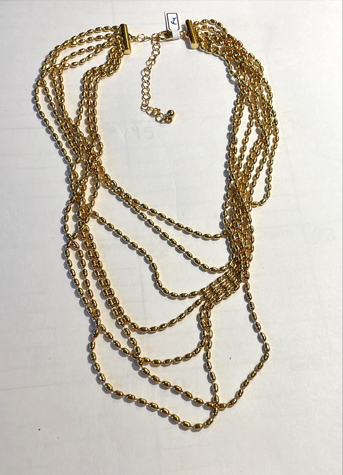 Gradual Rice Bead Necklace-7 Layers
