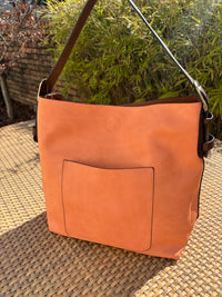 Classic Hobo Handbag with Coffee Handle