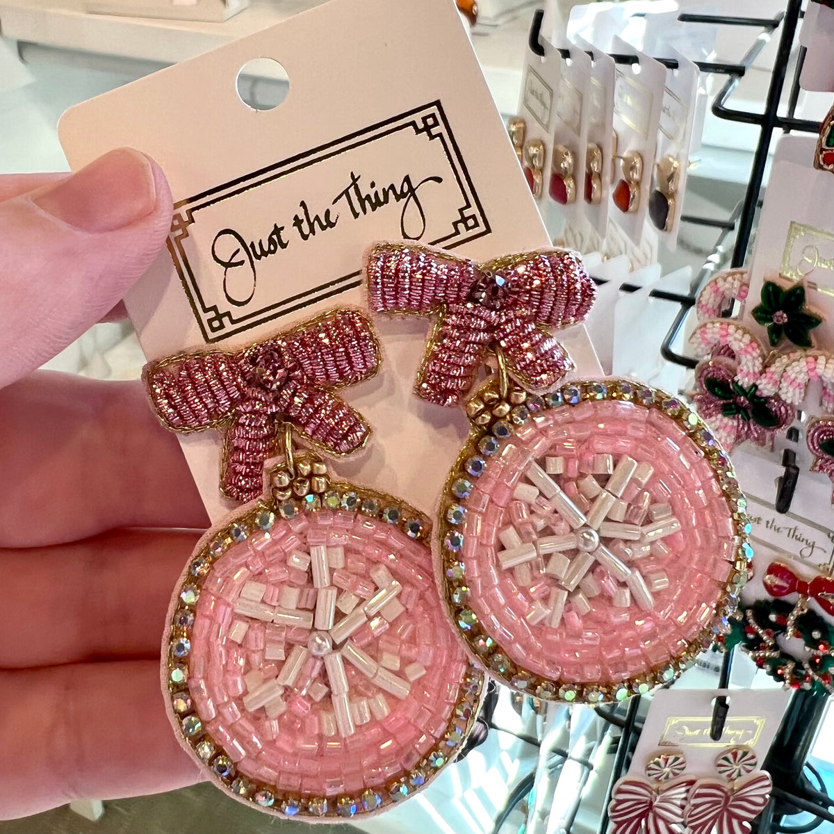 Beaded Ornament Earrings