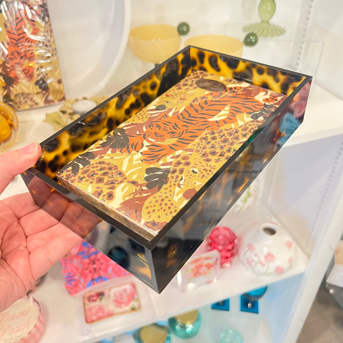 Acrylic Tortoise Guest Towel Holder