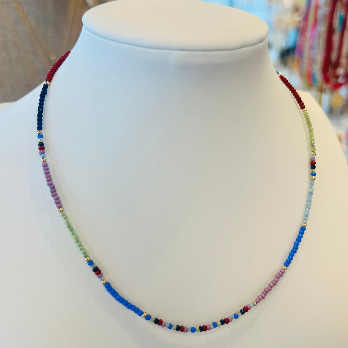 Tilly Seed Bead Choker Necklace