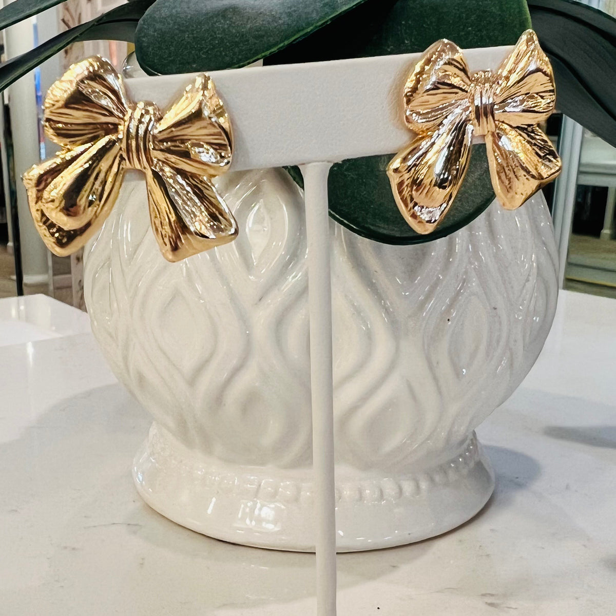 Textured Ribbon Earrings