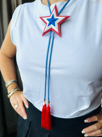 Statement Firework Bolo Necklace