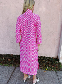 Katie Dress - Circle Geo Peony