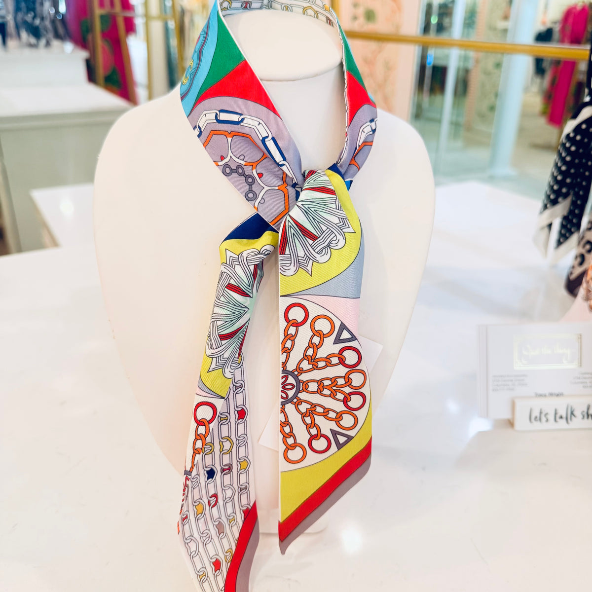 Patterned Twilly Scarf
