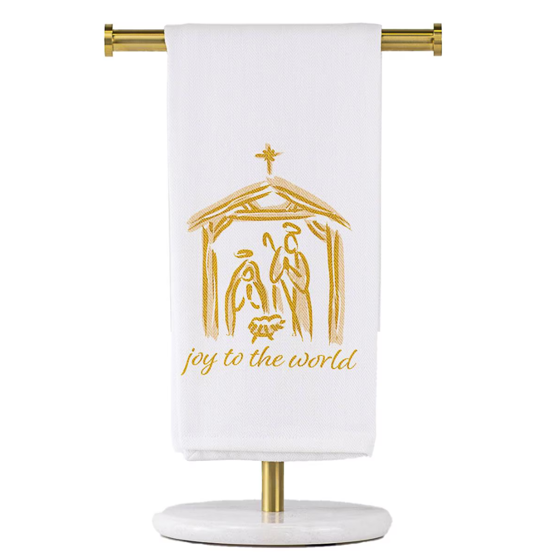 Nativity Joy To The World Hand Towel