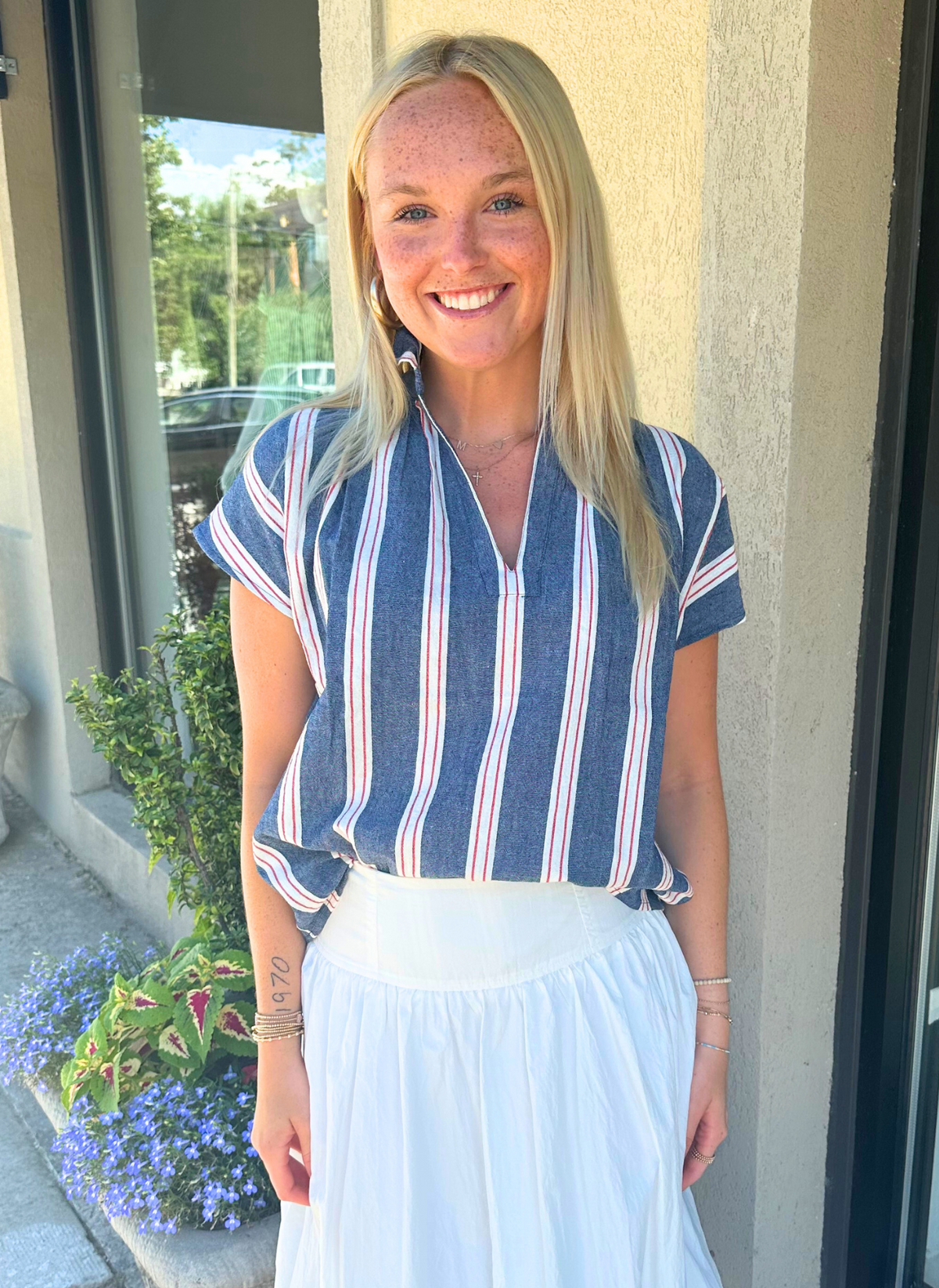 May Stripe Vicki Top