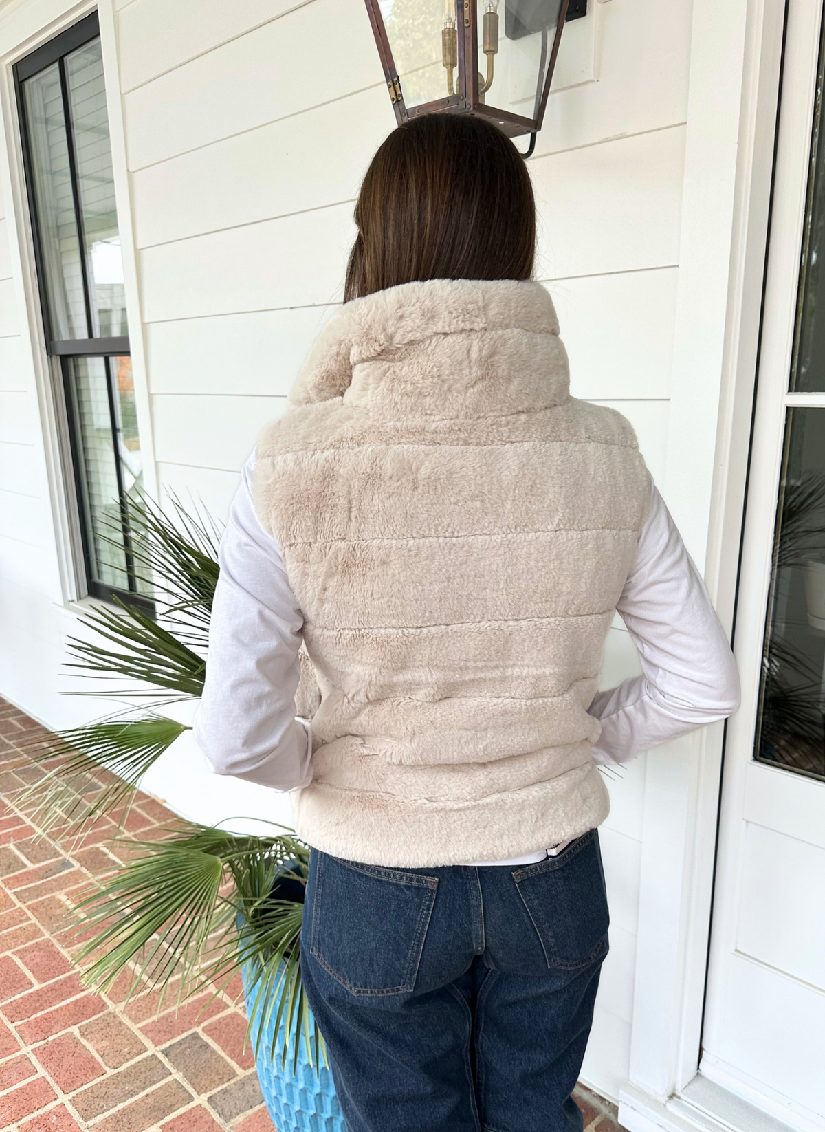 Lauren Crop Fur Vest