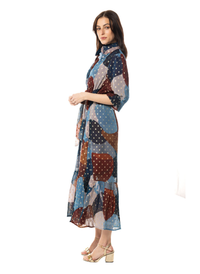 Catherine Dress - Abstract Lurex