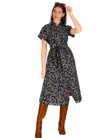 Callahan Dress - Navy Floral