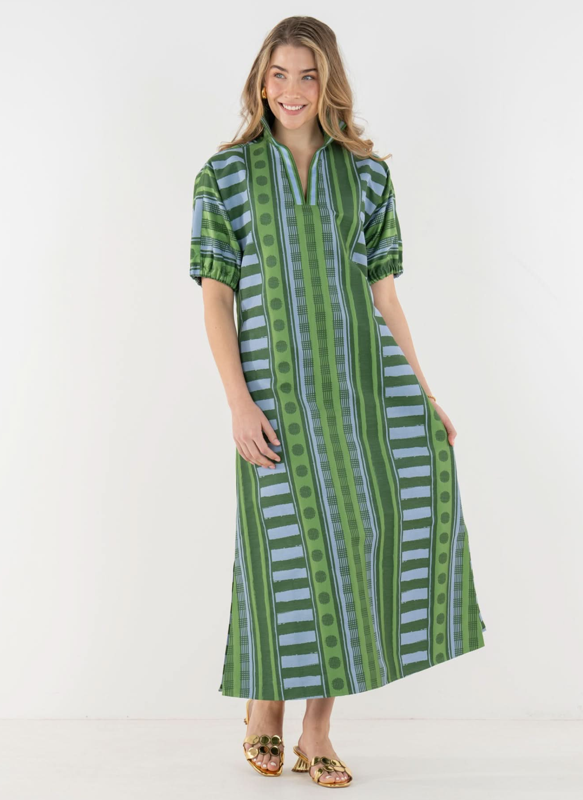 Poppy Jacquard Maxi Dress - Forest Jubilee