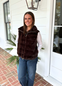 Lauren Crop Fur Vest