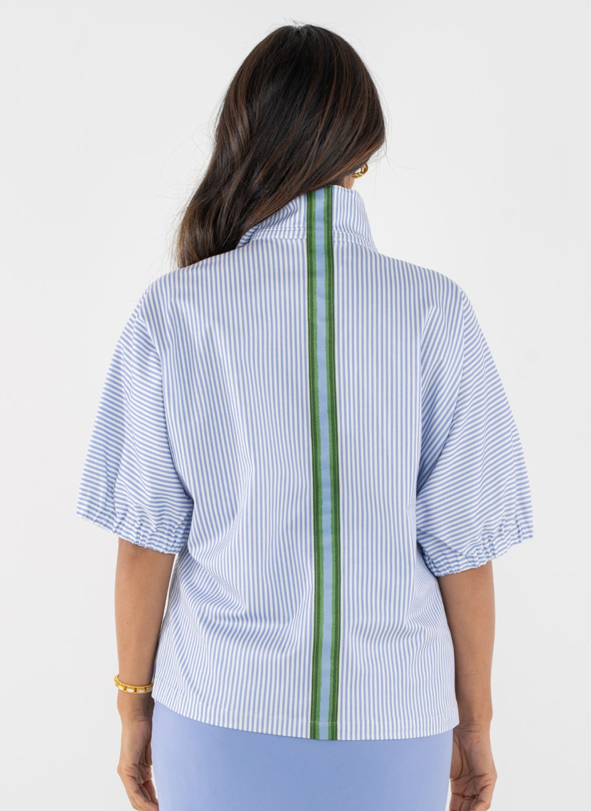 Poppy Top - Grapemist Stripe