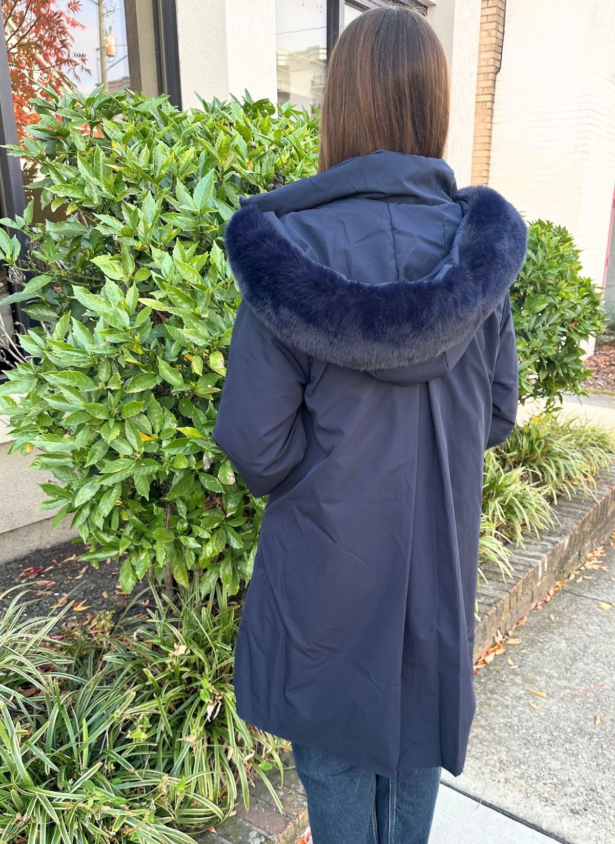 2 Way Zip Fur Hood Jacket