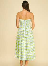 Sea Breeze Print Midi Dress