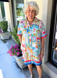 Sunny Vacay Placket Shirt Dress