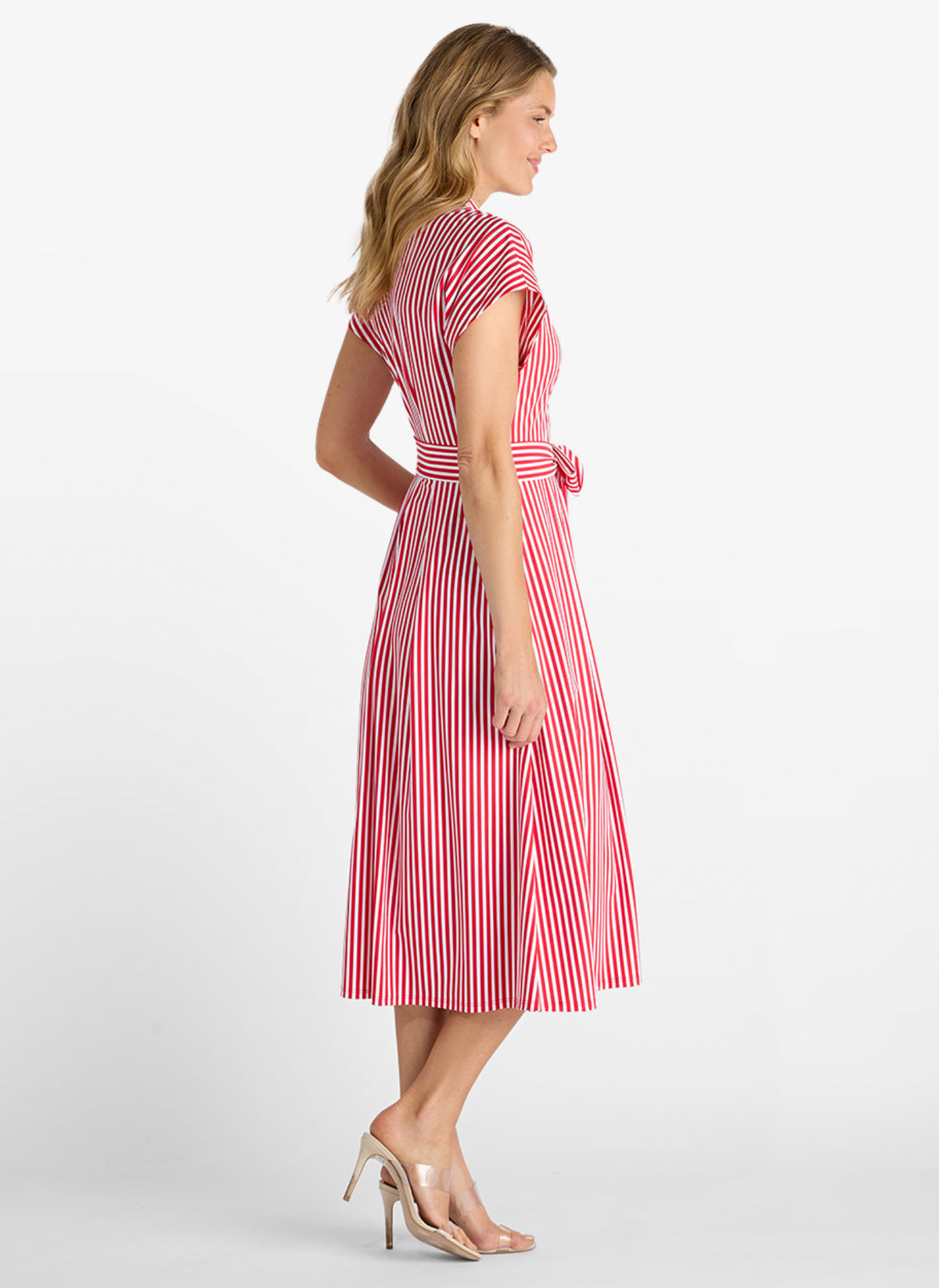 Matilda Dress - Red Stripe