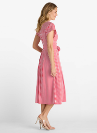 Matilda Dress - Red Stripe