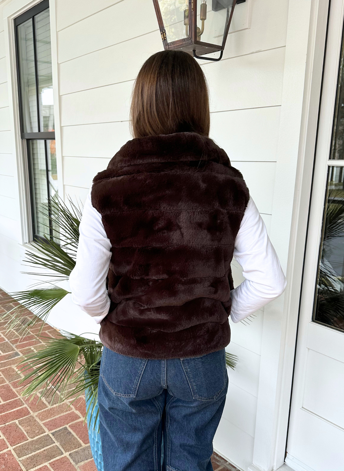 Lauren Crop Fur Vest