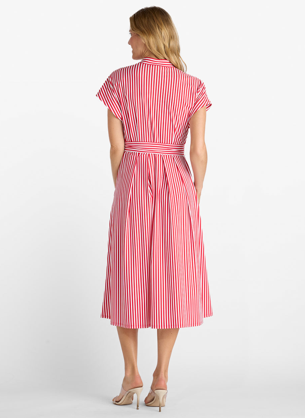 Matilda Dress - Red Stripe