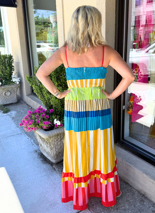 Stripe Cami Maxi Dress