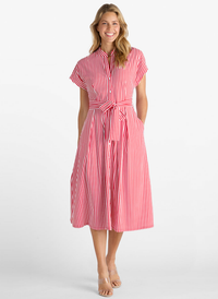 Matilda Dress - Red Stripe