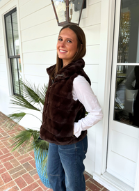 Lauren Crop Fur Vest