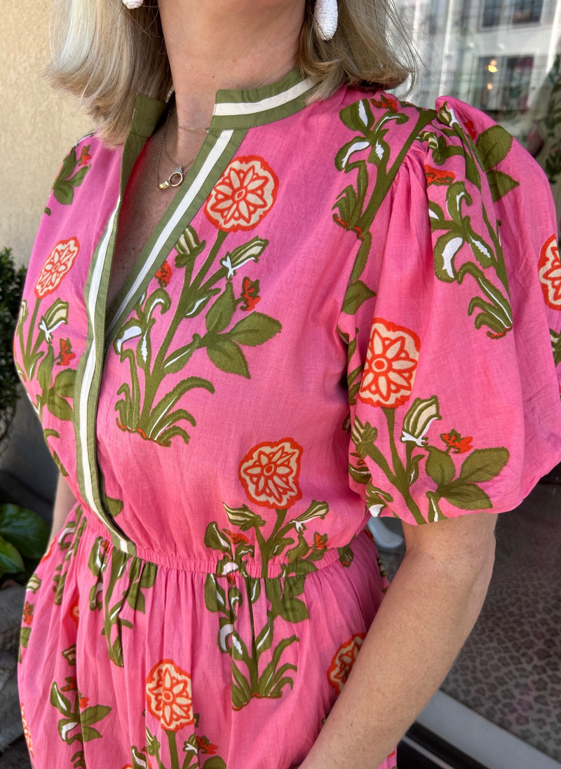 Libby Floral Midi Dress