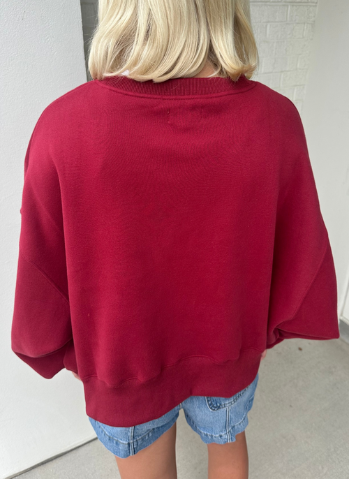 Spurs Up Boxy Crewneck Sweatshirt