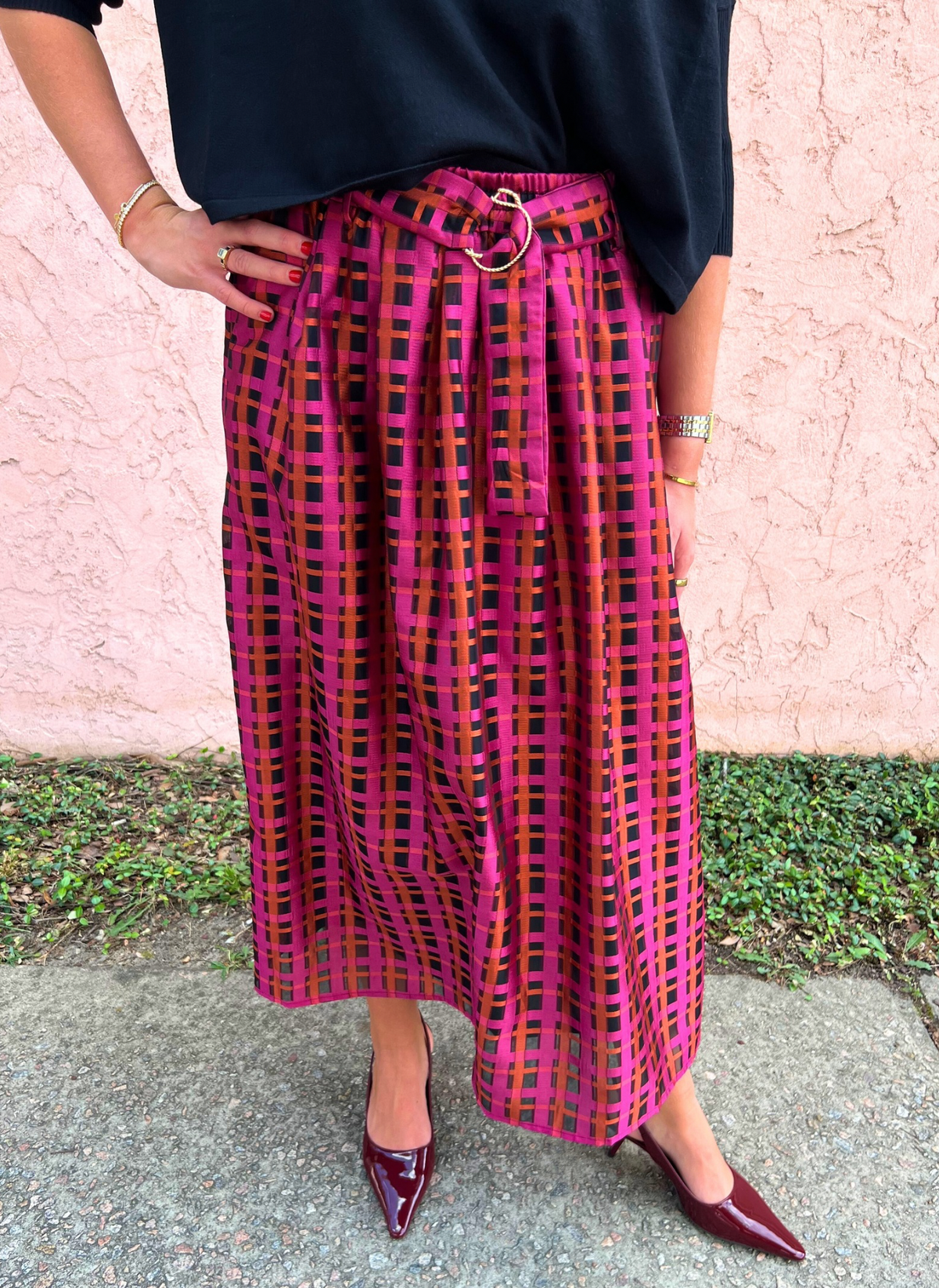 Belora Metallic Skirt