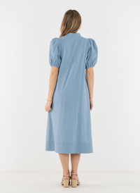 Hampton Midi Dress - Chambray Denim