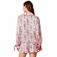 Velvet Bow Xmas Pajama Set