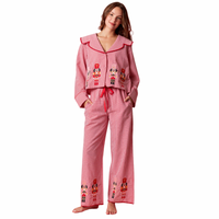 Blanket Stitch Nutcracker Pajama Set