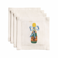 Embroidered Icon Cocktail Napkins