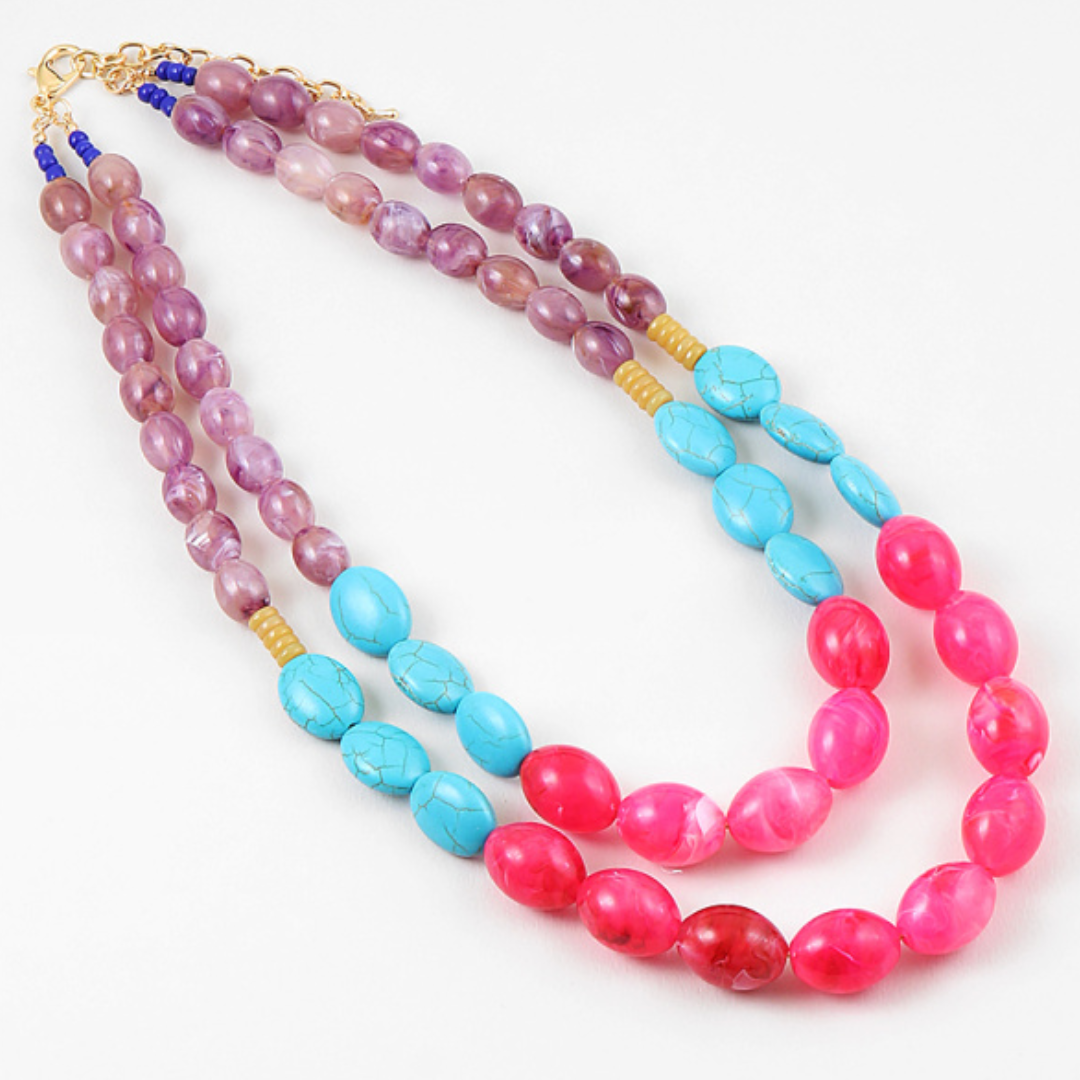 Catalina Layered Bead Necklace