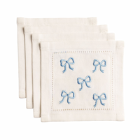 Embroidered Icon Cocktail Napkins