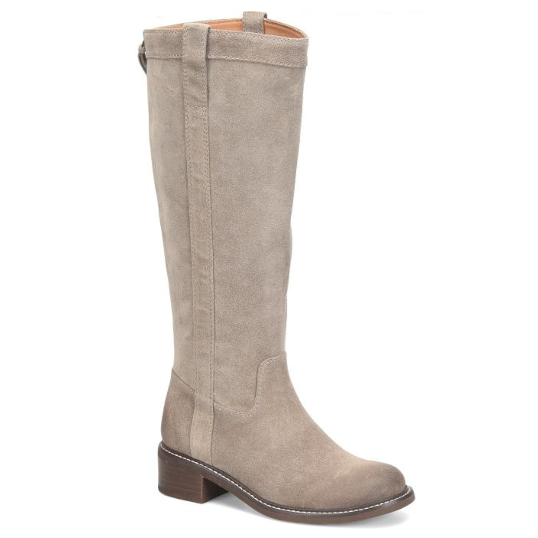 Taryn Tall Boot - Grey Suede